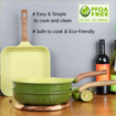 Picture of FOUR SEASONS Olive Green Wood Fry Pan Series