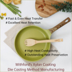 Picture of FOUR SEASONS Olive Green Wood Fry Pan Series