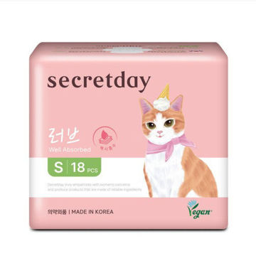 Picture of SECRETDAY LOVE Sanitary Pads with Wings, Maxi- Absorption, Leak Protection with Triple guard, Soft & Slim Top Sheet, Air circulation Breathable Waterproof Layer, Made in Korea